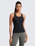 Butterluxe Racerback Yoga Tank Top - Dark Grey