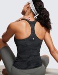 Butterluxe Racerback Yoga Tank Top - Dark Grey