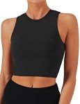 Nudi Women's Padded Yoga Tank Top - Black