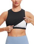 Nudi Women's Removable Padded Yoga Crop Tops