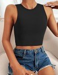 Nudi Women's Removable Padded Yoga Crop Tops