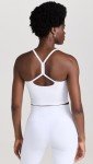 Spacedye Slim Racerback Cropped Tank - Cloud White