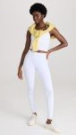 Spacedye Slim Racerback Cropped Tank - Cloud White