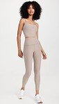 Spacedye Slim Racerback Cropped Tank - Birch Heather
