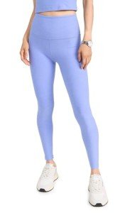 Spacedye Midi Leggings in Periwinkle Cloud