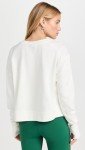 After Class Cropped Crewneck Sweatshirt - Lily White