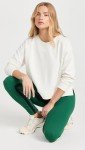 After Class Cropped Crewneck Sweatshirt - Lily White