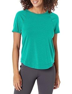 Breathe Easy Women's Crewneck Yoga T-Shirt - Green