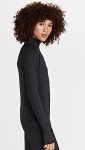 Athlete Seamless Color Block Half Zip Workout Top
