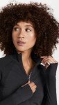 Athlete Seamless Color Block Half Zip Workout Top