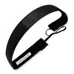 Wicked Black Non-Slip Velvet Yoga Headband