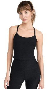 Spacedye Slim Racerback Cropped Tank - Darkest Night