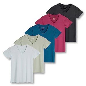 Plus Size V Neck Yoga T-Shirt Pack of 5