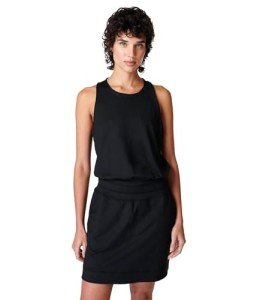 Gaia Black Yoga Casual Dress by Sweaty Betty