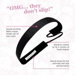 Wicked Black Non-Slip Velvet Yoga Headband