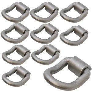 Heavy Duty 1” Weld-On Forged D Rings (10 Pack)