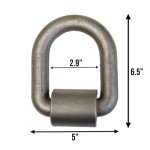 Heavy Duty 1” Weld-On Forged D Rings - 10 Pack