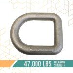 Heavy Duty 1” Weld-On Forged D Rings - 10 Pack