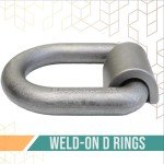 Heavy Duty 1” Weld-On Forged D Rings - 10 Pack