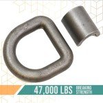 Heavy Duty Weld-On 1" Forged D Rings (6 Pack)