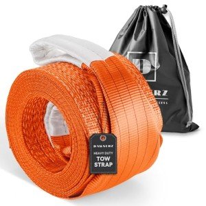 Heavy Duty 20ft Tow Strap - 200,000 lbs Capacity