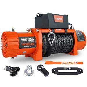 Electric Truck Winch Kit with Synthetic Rope