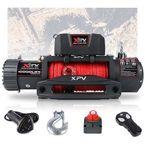 XPV AUTO 10,000 lb Waterproof Electric Winch Kit