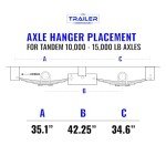 7-Leaf Slipper Spring Suspension Kit for Trailers