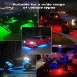 LD DARKEAGLE RGB LED Rock Lights with Remote