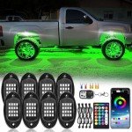 ZONECONA RGB LED Rock Lights Kit with Remote