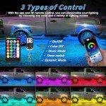 ZONECONA RGB LED Rock Lights Kit with Remote