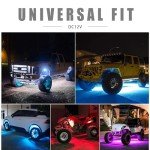 Multicolor LED Rock Lights for Trucks - 12 Pods