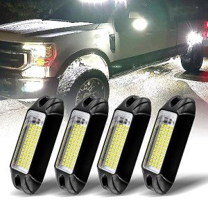 Nicoko Pure White 72W LED Rock Lights