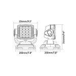 Bright Offroad LED Spotlight Headlight with Remote