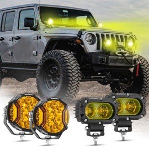 Auxbeam 5" Offroad Driving Light & Amber Pod