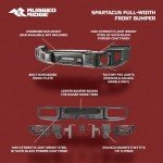 Rugged Ridge Spartacus Front & Rear Bumper Combo