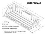 48” Tailgate Cargo Box Organizer for Trucks/SUVs