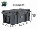 OVS Dark Grey 95 QT Dry Box with Wheels