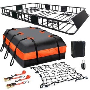 Universal Roof Cargo Rack with Waterproof Bag