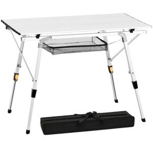 Adjustable Aluminum Folding Picnic Camp Table