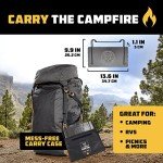 Compact Stainless Steel Camping Fire Pit 13.6