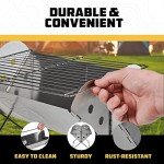Compact Stainless Steel Camping Fire Pit 13.6