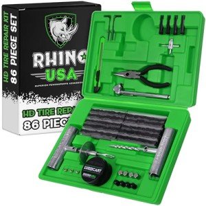 Rhino USA 86-Piece Tire Repair Kit