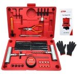 Universal Heavy Duty Tire Plug Kit - 68pcs