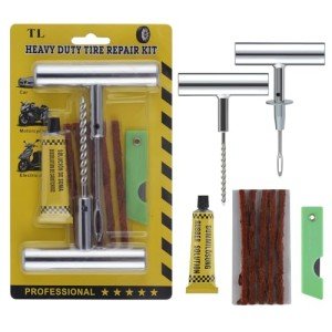 Universal Heavy-Duty Tire Repair Kit - 9 Pieces