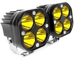 Yellow 3-Inch LED Pod Lights for 4WD