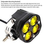 Yellow 3-Inch LED Pod Lights for 4WD