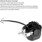 Yellow 3-Inch LED Pod Lights for 4WD