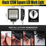 10PCS 4" Waterproof LED Light Pods for Off-Road