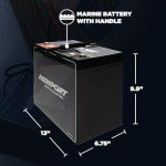 Lightweight 12V 50Ah Deep Cycle AGM Battery